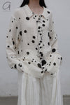 ARCHIVIO J.M.Ribot Black Polka Dot Work Shirt W20/PO